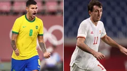 Brasil e Espanha brigaram na final do futebol masculino neste sábado (Getty Images)