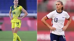 Austrália e Estados Unidos disputam o terceiro lugar do pódio. (Fotos: Getty Images)