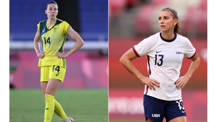 Austrália e Estados Unidos disputam o terceiro lugar do pódio. (Fotos: Getty Images)