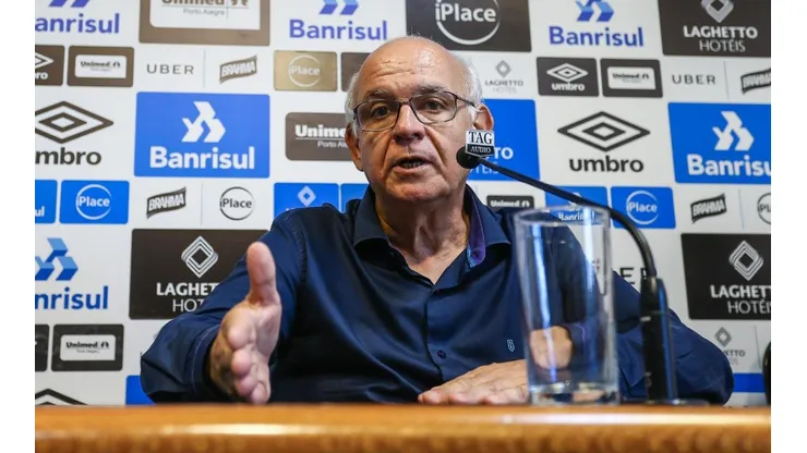 Romildo Bolzan Jr.: presidente atualizou as buscas do Tricolor no mercado (Foto: Lucas Uebel/Grêmio/Divulgação)