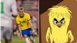 Comparação entre Reinier e o Piu-Piu 'monstro'