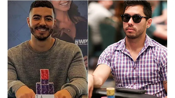 Matheus Hilário e Neville Costa já fizeram mesa final nesta WSOP (Foto: Instagram e Carlos Monti/Divulgação PokerStars)