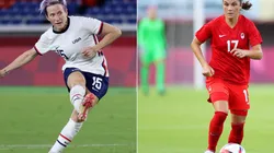 Estados Unidos X Canadá duelam na segunda (2), nas semifinais das Olimpíadas. (Fotos: Getty Images)