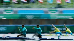 Dupla da canoa brasileira liderou a bateria de ponta a ponta | Crédito: Getty Images