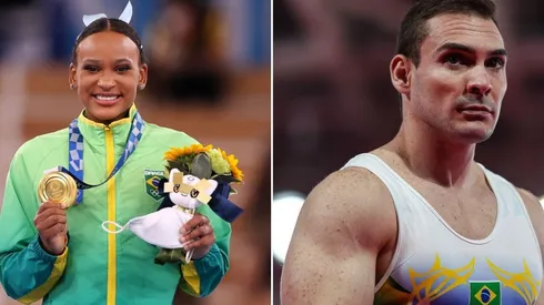 Rebeca Andrade e Arthur Zanetti: brasileiros podem carimbar mais medalhas para o Brasil (Getty Images)