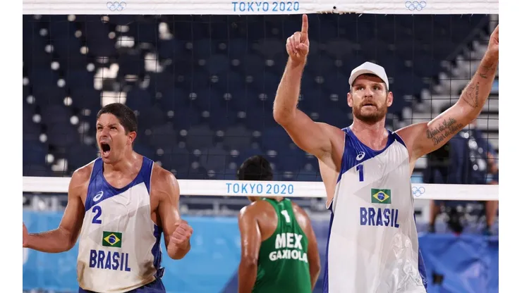 A dupla avançou para as quartas e enfrentam algozes de outra dupla brasileira | Crédito: Getty Images