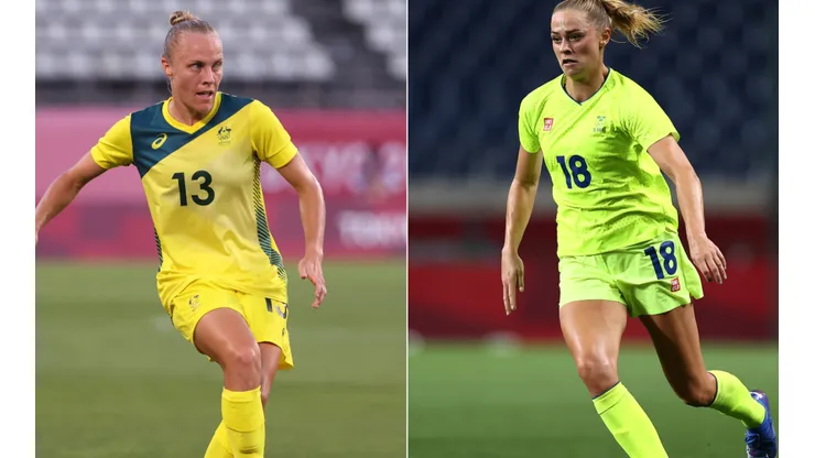 Austrália X Suécia duelam na próxima segunda (2). (Fotos: Getty Images)