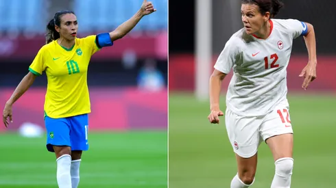 Brasil X Canadá abrem os duelos das quartas de final do futebol feminino nas Olimpíadas. (Foto: Getty Images)