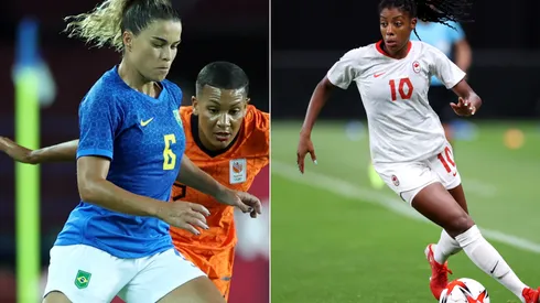 Brasil X Canadá: quem vencer, avança para as semifinais nas Olimpíadas. (Fotos: Getty Images)
