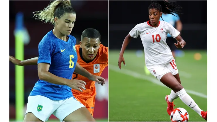 Brasil X Canadá: quem vencer, avança para as semifinais nas Olimpíadas. (Fotos: Getty Images)