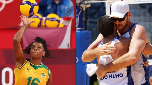 Fê Garay e Alison e Álvaro Filho: Brasil entra nas quadras e nas areias em busca de vitórias no vôlei (Getty Images)