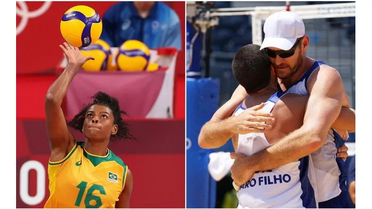 Fê Garay e Alison e Álvaro Filho: Brasil entra nas quadras e nas areias em busca de vitórias no vôlei (Getty Images)