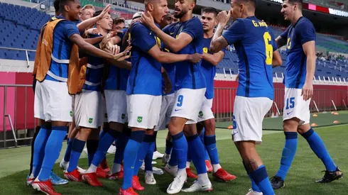 Richarlison foi decisivo mais uma vez e é o artilheiro das Olimpíadas | Crédito: Getty Images