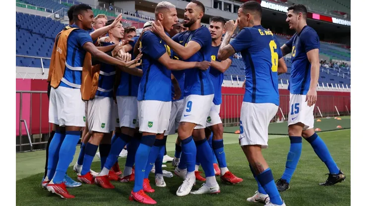 Richarlison foi decisivo mais uma vez e é o artilheiro das Olimpíadas | Crédito: Getty Images