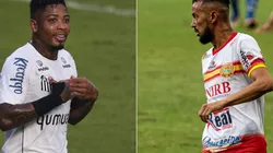 Santos e Juazeirense buscam uma vaga nas quartas de final da Copa do Brasil 2021. Foto 1: Ettore Chiereguini/AGIF - Foto 2: Alessandra Torres/AGIF