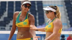 Ana Patricia e Rebecca perdem no vôlei de praia e classificação fica para a última rodada do Grupo D. (Foto:
