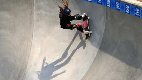 Yndiara Asp, que integra a Seleção olímpica de skate park