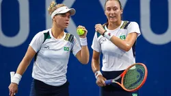 Laura Pigossi e Luisa Stefani estão classificadas para as semifinais (Foto: Gaspar Nóbrega/COB)