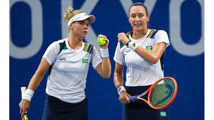 Laura Pigossi e Luisa Stefani estão classificadas para as semifinais (Foto: Gaspar Nóbrega/COB)