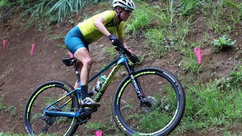 A brasileira Jaqueline Mourão, que ficou na 35ª colocação na prova de cross-country. (Foto: Getty Images)