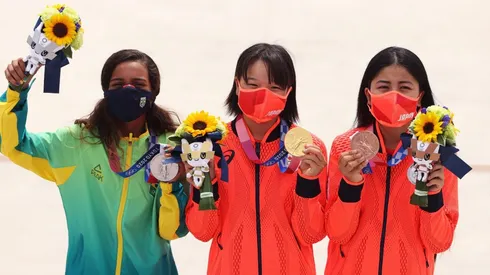 Rayssa conquistou a prata no skate street | Crédito: Getty Images