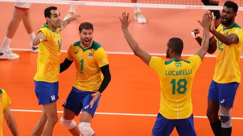 O terceiro set foi o mais tranquilo e seleção venceu por 25 a 15 | Crédito: Getty Images