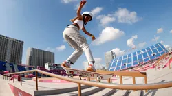 Rayssa Leal no Centro de Esportes Urbanos Ariake. (Foto: Getty Images)