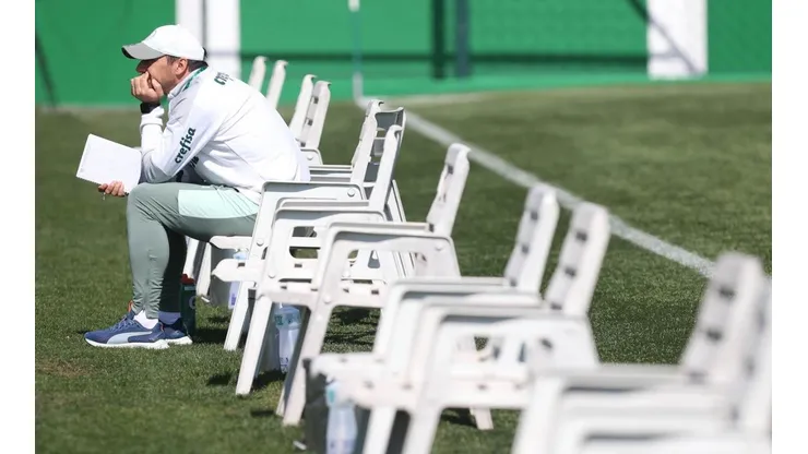 Palmeiras x Fluminense, Abel Ferreira suspenso não comanda o time paulista (Foto: Cesar Greco/Palmeiras)