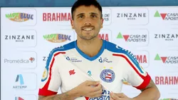 Mugni chegou, vestiu o manto Tricolor e deu a letra sobre como atua. Foto: Flickr Oficial Esporte Clube Bahia – autor: Felipe Oliveira