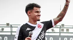 Philippe Coutinho em sua apresentação em São Januário, no dia 13/07/2024. Foto: Matheus Lima/Vasco.