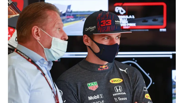 Max Verstappen e o pai, Jos Verstappen (Foto: Getty Images)