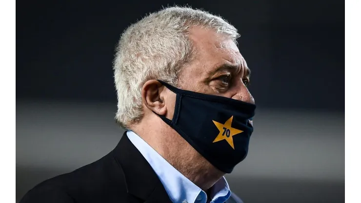 Jorge Ameal: presidente xeneize mandou alerta ao rival argentino (Foto: Marcelo Endelli/Getty Images/Argentina)