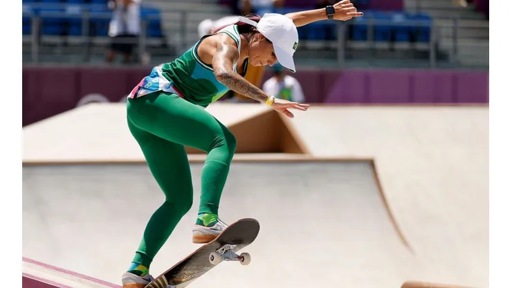 Leticia Bufoni treinando em Tóquio (Foto: Getty Images)