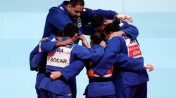 Na foto, a equipe brasileira de judô, nos Jogos do Rio, em 2016. (Foto: Getty Images)