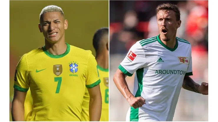 Richarlison e Max Kruse: atacantes são alguns dos principais nomes de suas seleções (Foto: Getty Images)