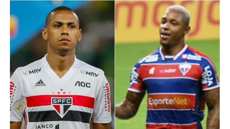 São Paulo e Fortaleza se enfrentam neste sábado (Foto: Getty Images e Kely Pereira/AGIF)