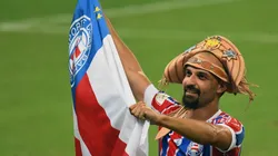 Thaciano celebrando a conquista da Copa do Nordeste – Foto: Kely Pereira/AGIF