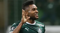 Miguel Borja em ação pelo Palestra. Colombiano está sob holofotes – Foto: Flickr Oficial Sociedade Esportiva Palmeiras