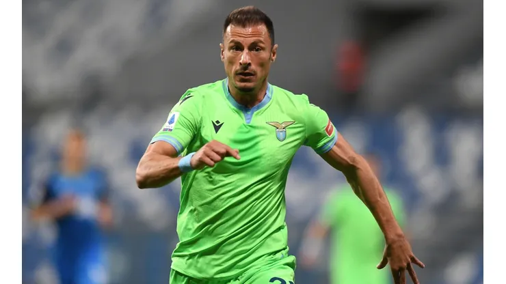 Lazio jogou de verde na última temporada da Serie A (Foto: Getty Images)