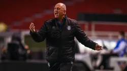 Felipão em ação na vitória do Grêmio sobre a LDU: Foto: Flickr Oficial Grêmio de Foot-Ball Porto Alegrense - autor: Lucas Uebel