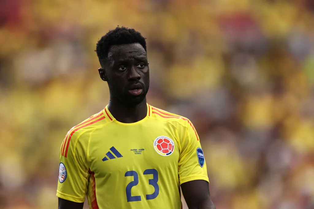 Davinson Sánchez em jogo da Colômbia na Copa América. Omar Vega/Getty Images.