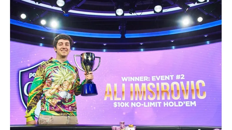 Ali Imsirovic está acumulando grandes resultados em série disputada no Cassino Aria (Foto: Divulgação/Poker Go Cup)