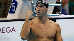 Michael Phelps celebra vitória nos 200 m borboleta nas Olímpiadas do Rio-2016 (Foto: Getty Images)