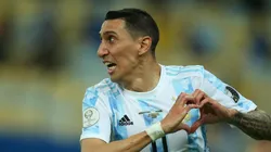 Di María marca o gol que dá o título à Argentina (Foto: Getty Images)