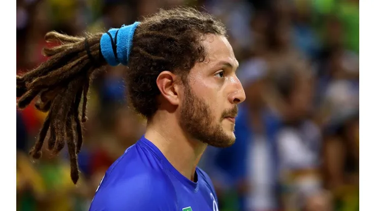 Fábio Chiuffa, ponta-direita da Seleção Brasileira de Handebol. Jogador é um dos destaques do Brasil para as Olimpíadas (Foto: Getty Images)