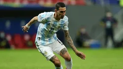 Di Maria abre o placar para a Argentina na final contra o Brasil; 1 x 0 no placar. (Foto: Getty Images)