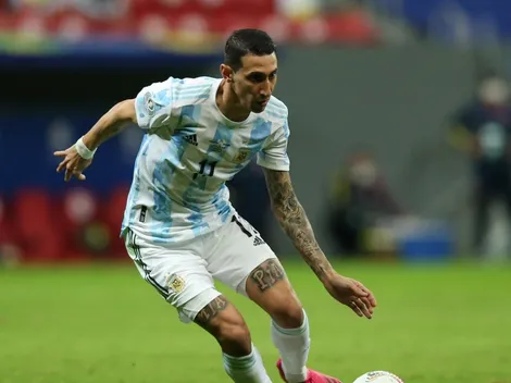Di María abre o placar para a Argentina na final contra o Brasil; 1 x 0 no placar