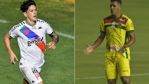 Vasco x Sampaio Corrêa duelam hoje, pelo Brasileirão Série B. Foto 1: Thiago Ribeiro/AGIF – Foto 2: Josemar Gonçalves/AGIF