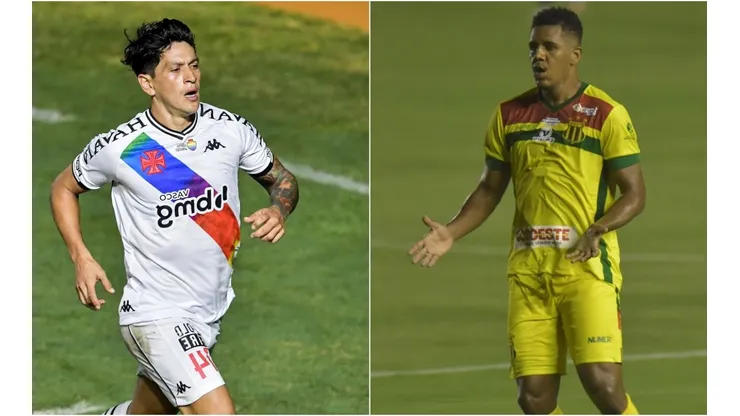 Vasco x Sampaio Corrêa duelam hoje, pelo Brasileirão Série B. Foto 1: Thiago Ribeiro/AGIF - Foto 2: Josemar Gonçalves/AGIF