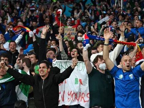 Confira a festa da torcida da Itália após a classificação para a final da Eurocopa